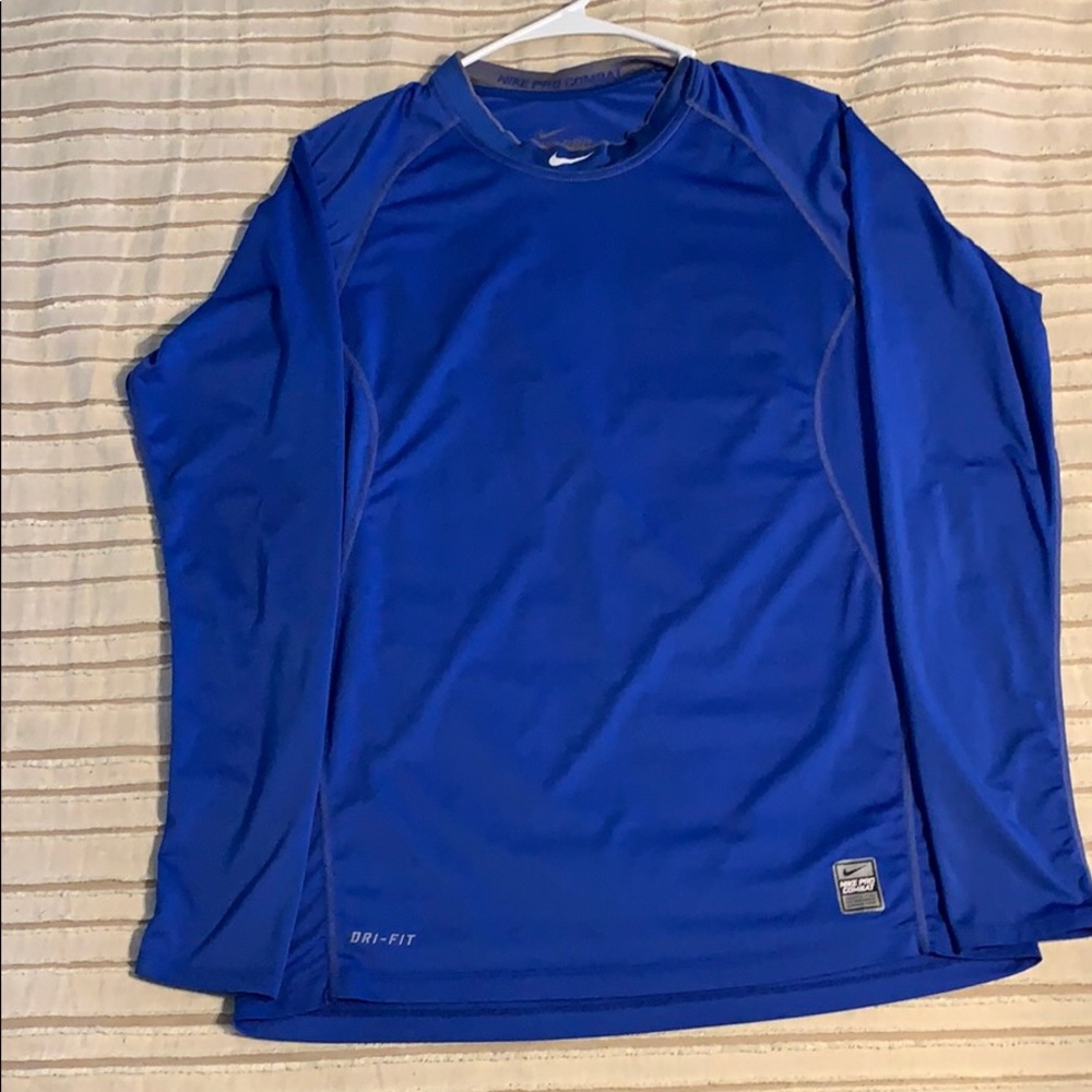 long sleeve nike, dry fit shirt